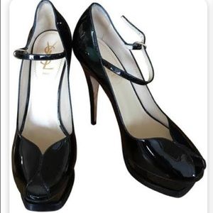 Authentic YSL Yves St Laurent MaryJane platform👠